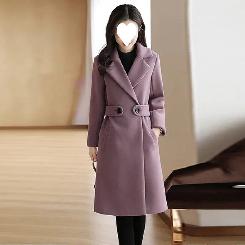 Womens Wool Blend Long Coat
