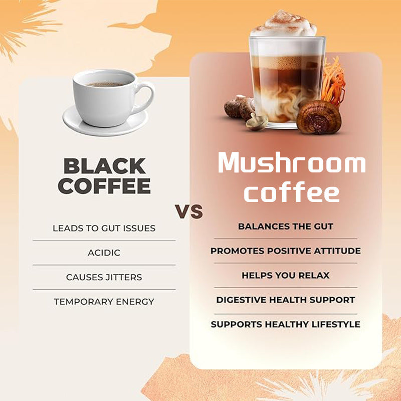 Mushroom Coffee Mushroom Coffee Sucrose-Free Low-Fat