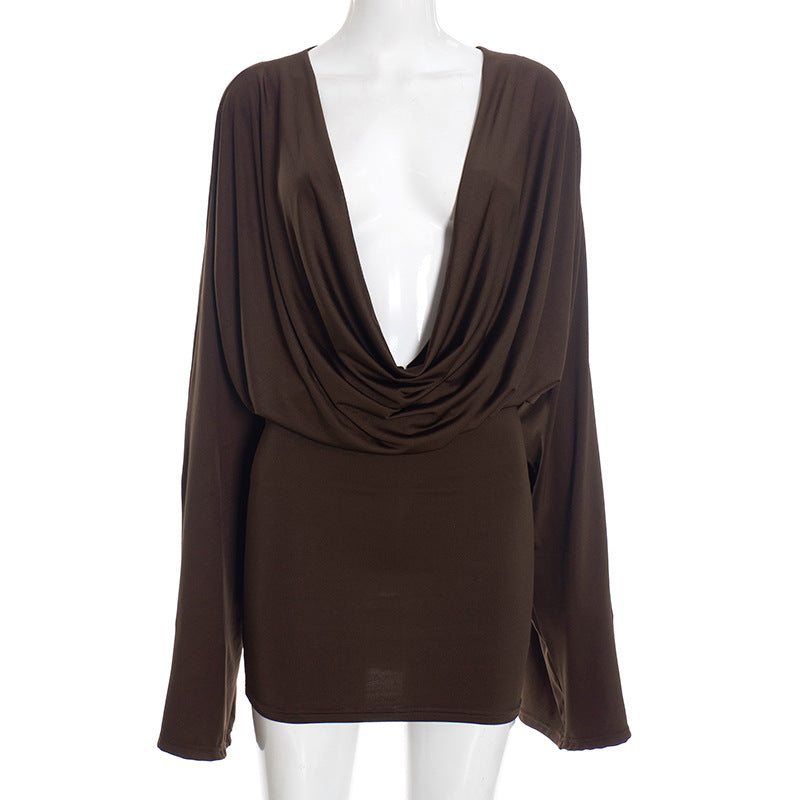 Women's Long Sleeve Bodycon Mini Dress