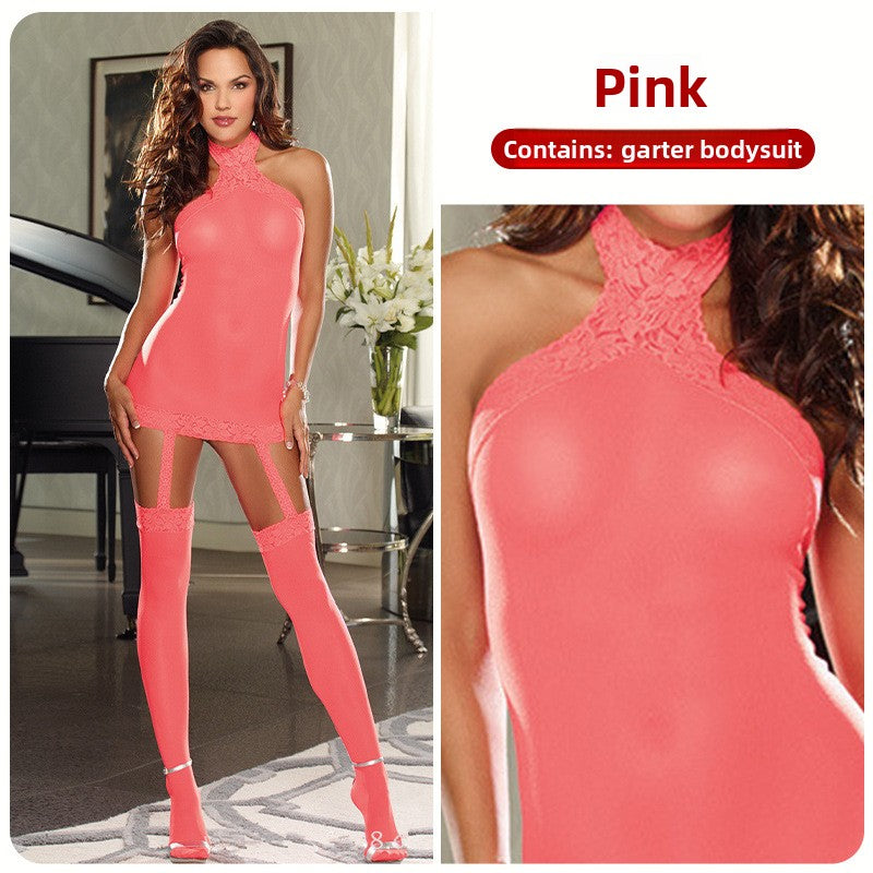 Garter lingerie bodysuit