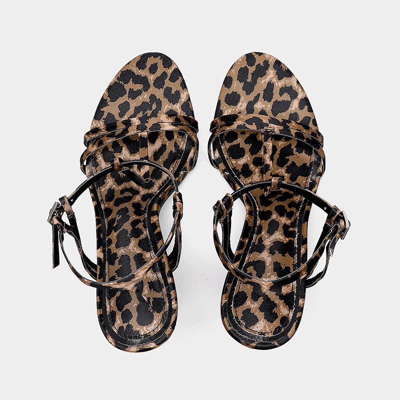 leopard print high heels