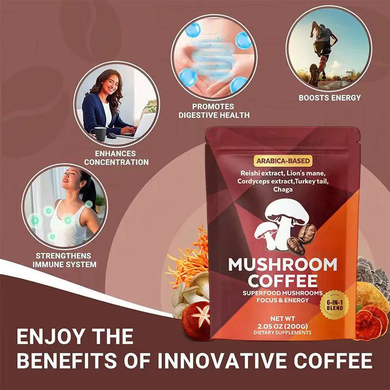 Instant Mushroom Coffee Blend