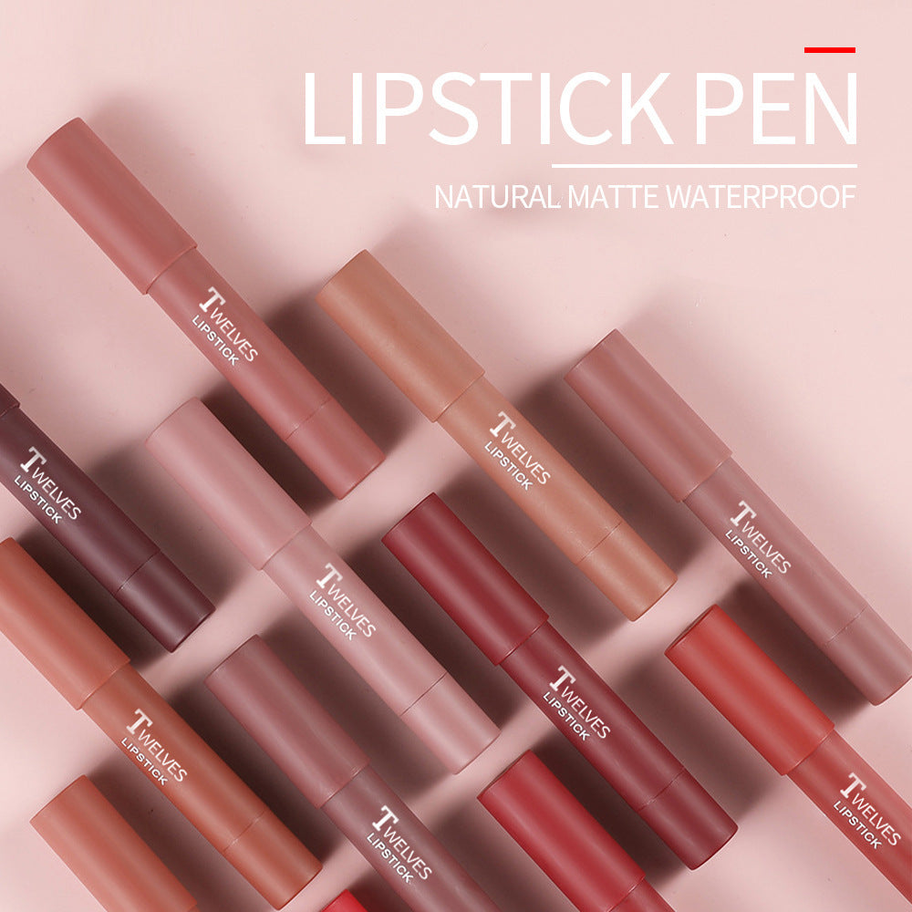 Matte satin moisturizing lip pencil