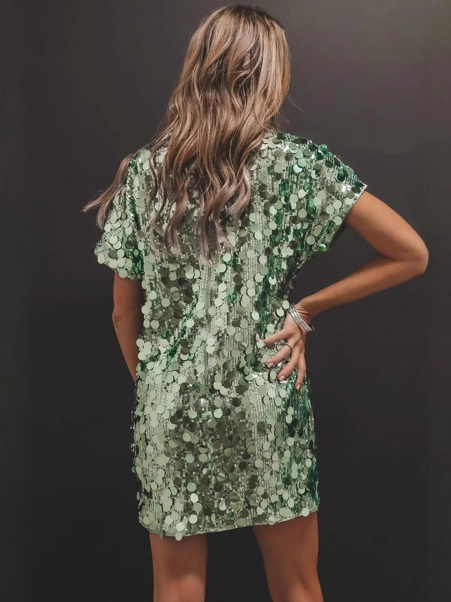 Womens Sequined Dress