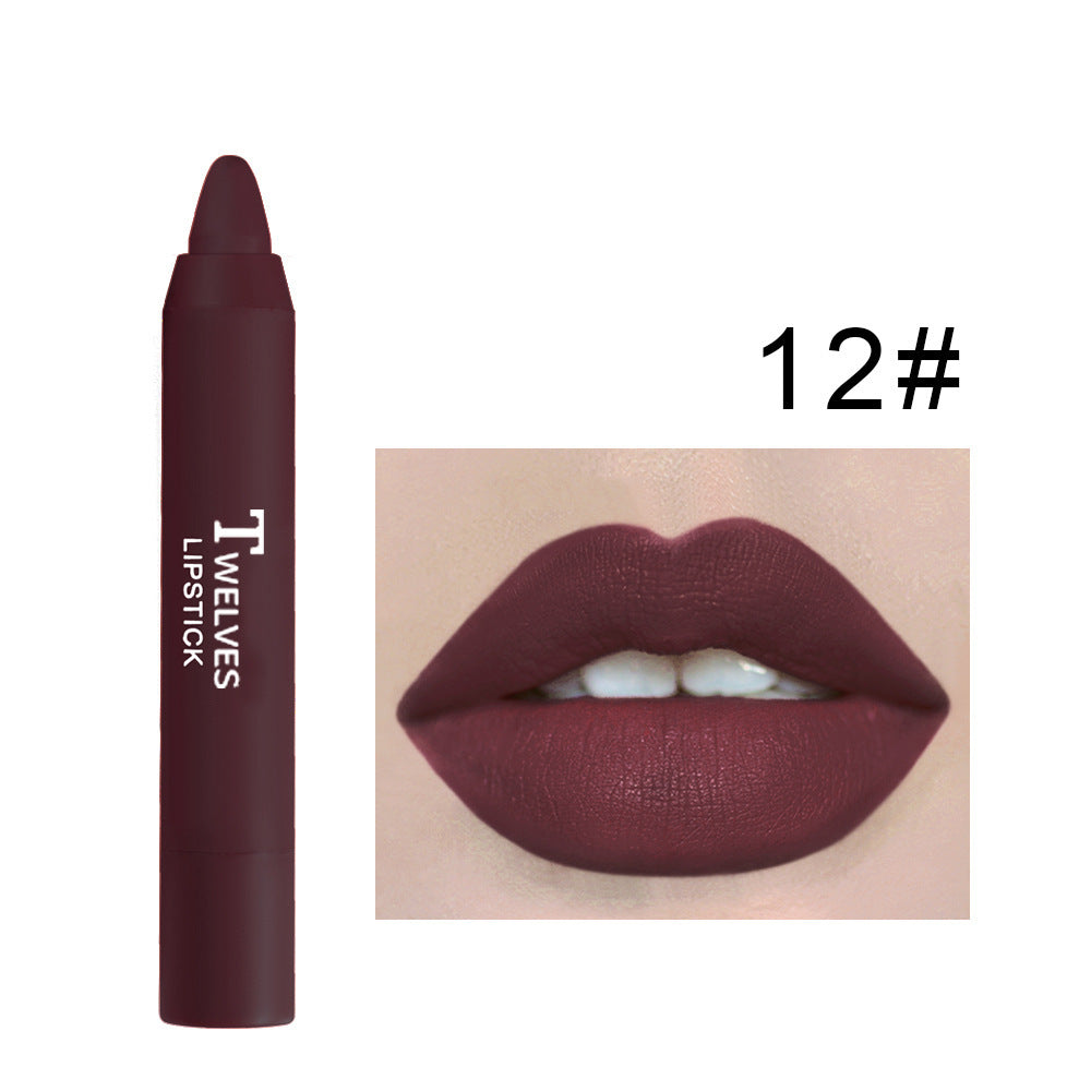 Matte satin moisturizing lip pencil