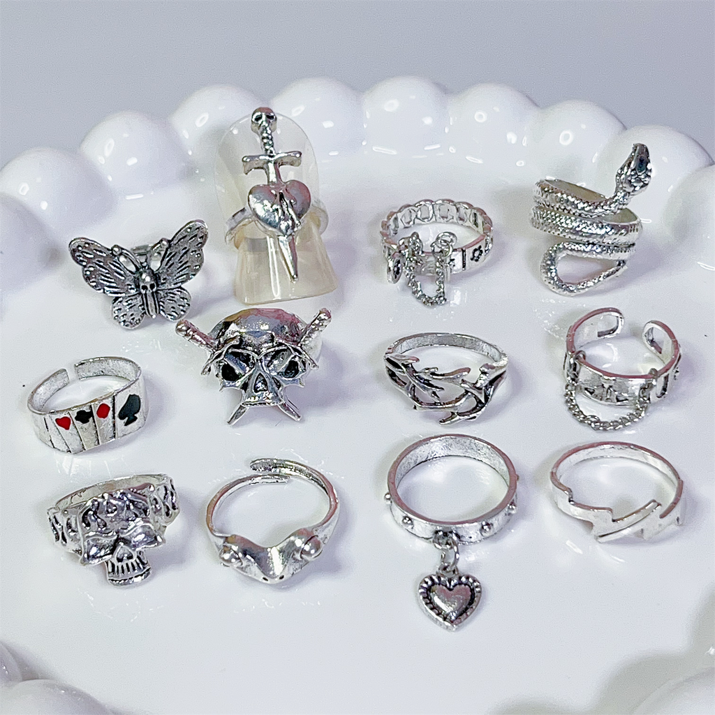 Punk fashion design ring