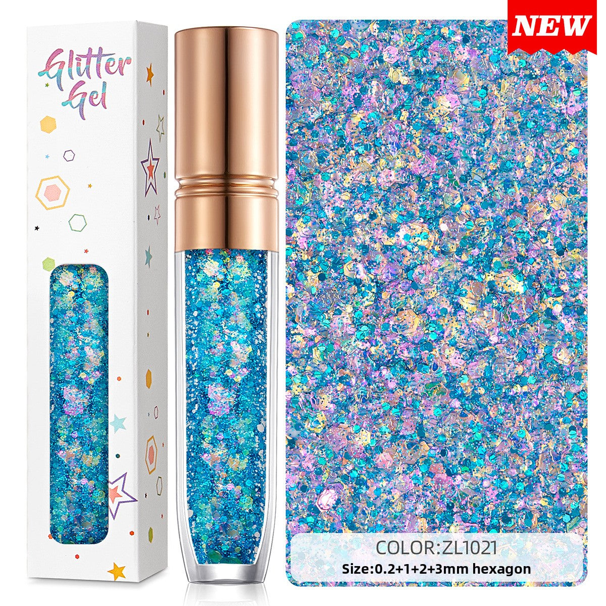 Shimmering sequin facial eyeshadow