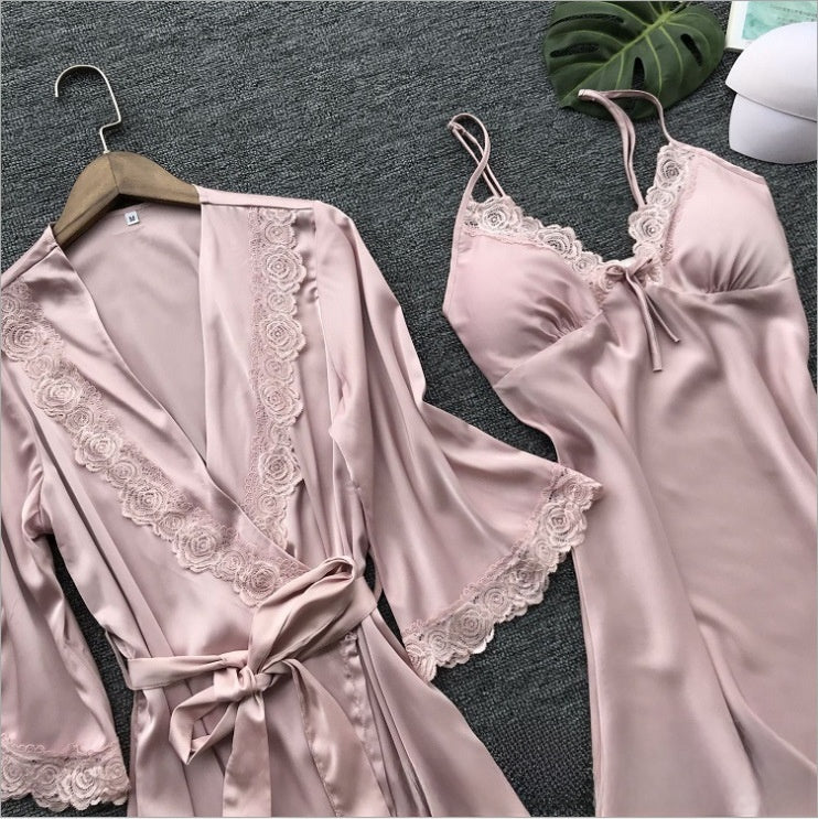 Plus-size sexy lingerie nightgown