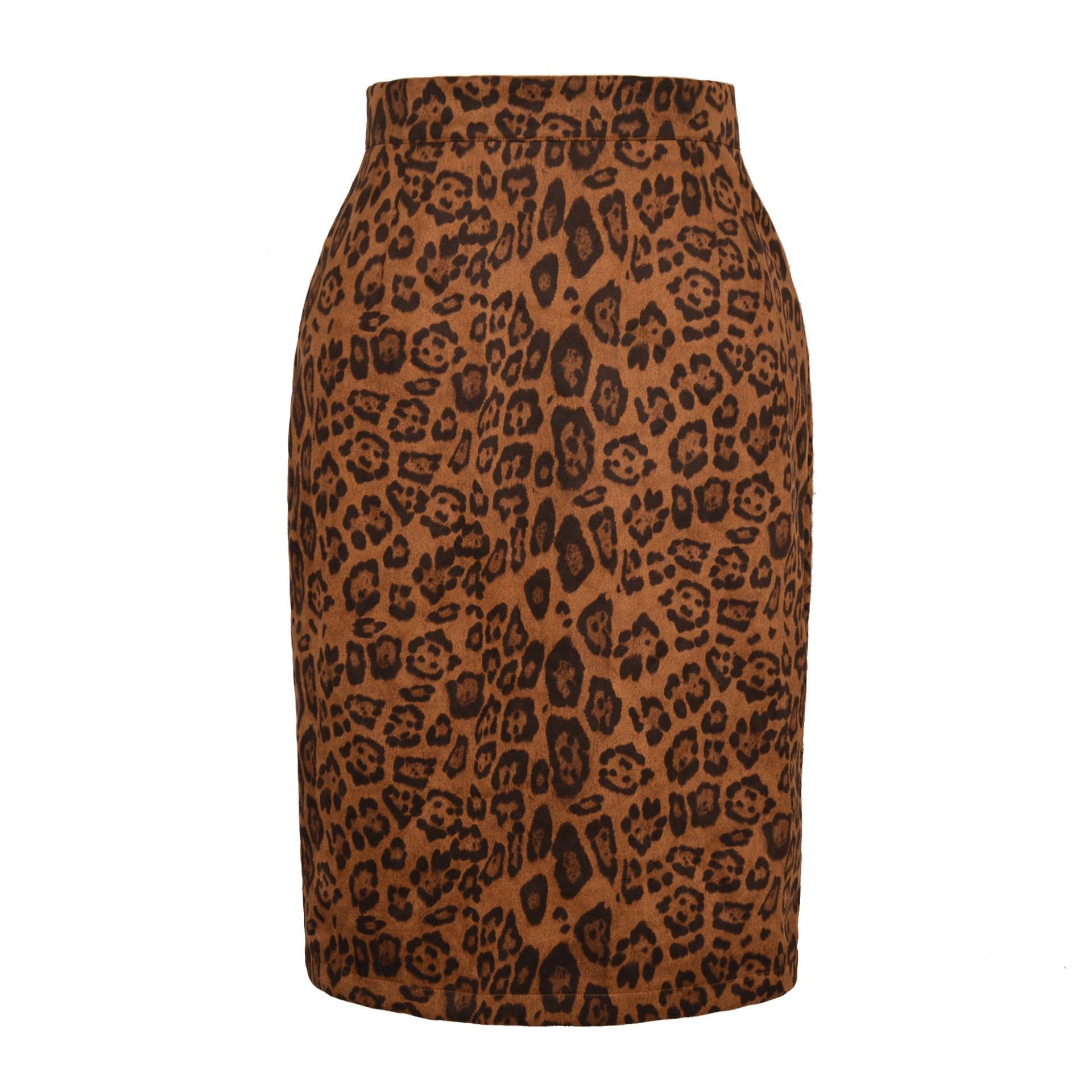 Leopard print bodycon skirt