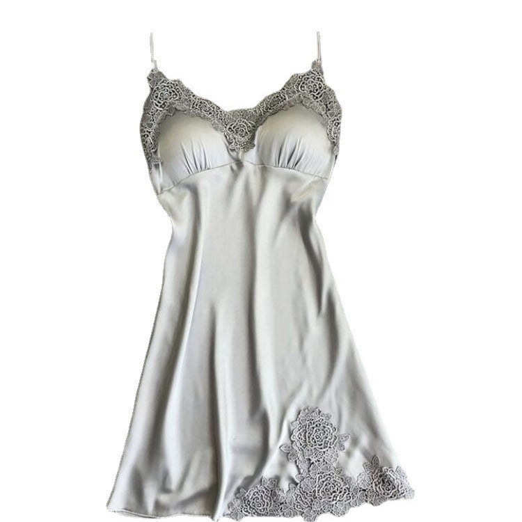Lingerie Suspender Dress with Chest Pads