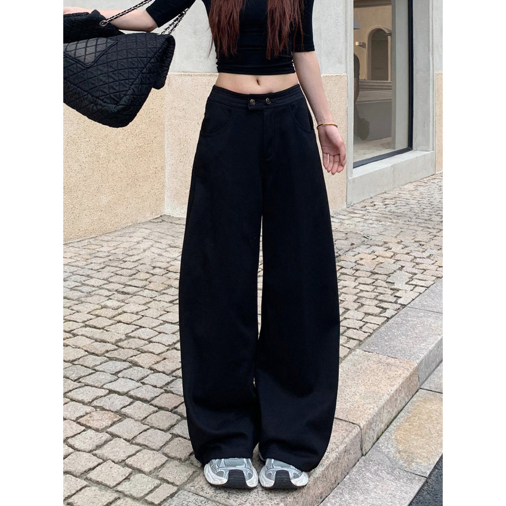 Womens Wide-Leg Sweatpants High Waisted Casual Pants