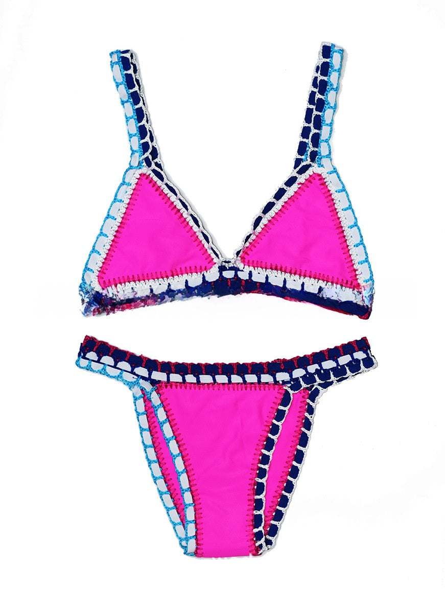 Women's Hand-Knitted Bikini Swimwear