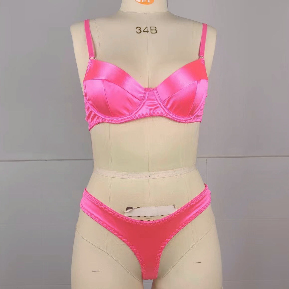 Elegant Satin Bra and Underwear Set