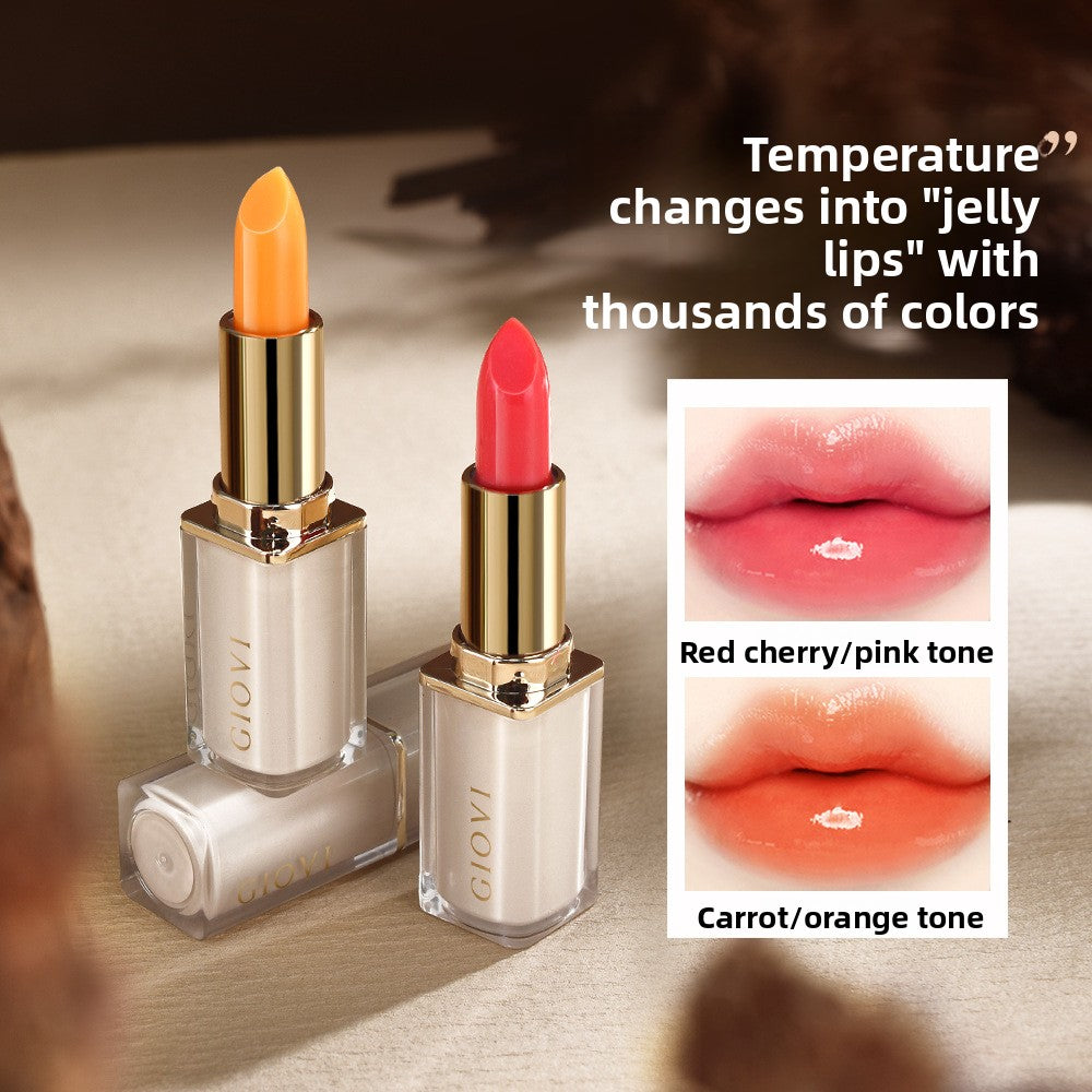 Temperature-changing lipstick