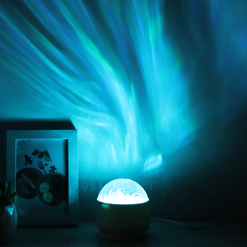 Water ripple bedside night light