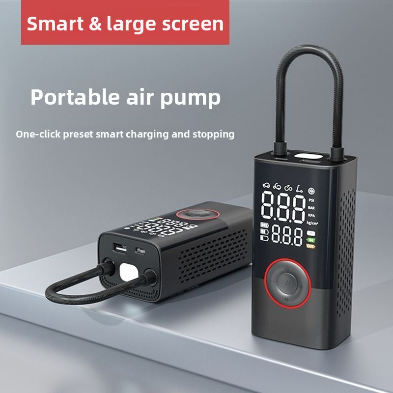 Portable inflator pump rechargeable pump