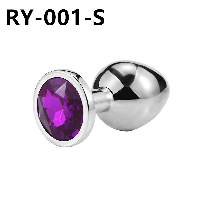 Adult erotic metal anal plugs