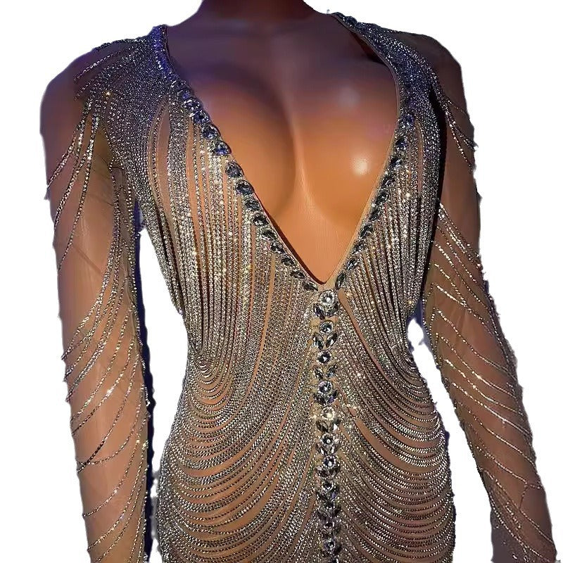 Slimming form-fitting short skirt dress