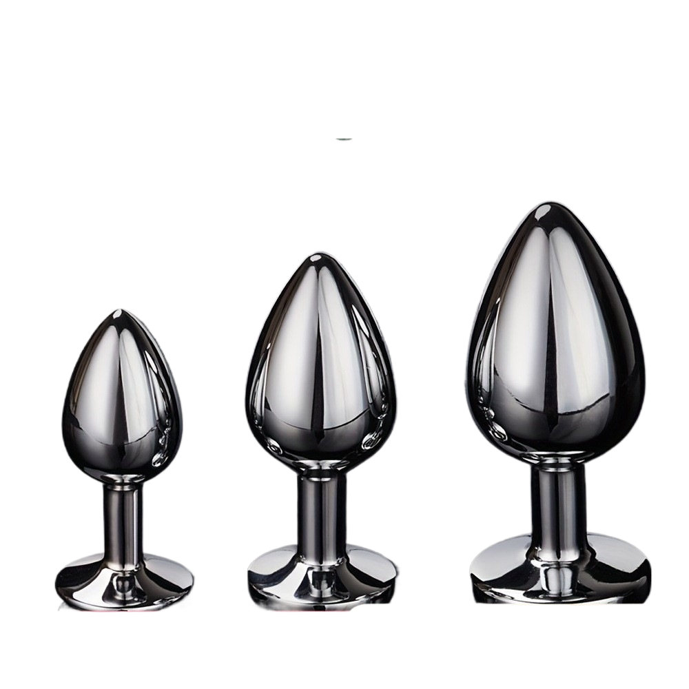 Adult erotic metal anal plugs