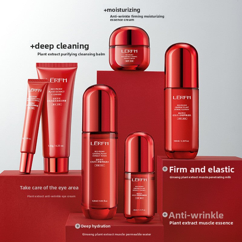 Red Peony Anti-Wrinkle Hydrating Skincare Set