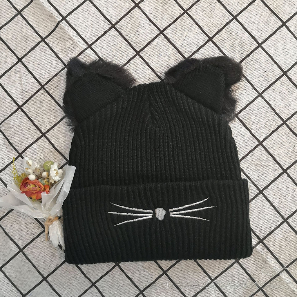 Knitted Cat Hat