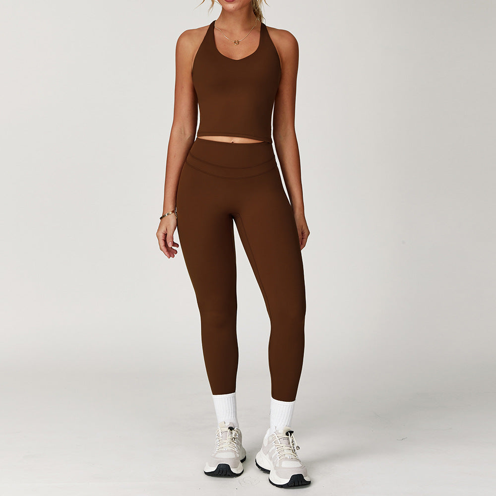 Women's Elastic High Waist Yoga Fitness Suit