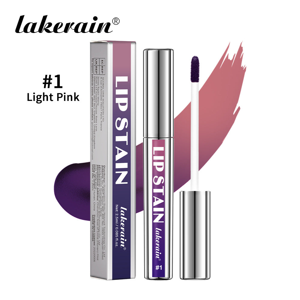 Silver tube tear-stripped lip gloss lipstick