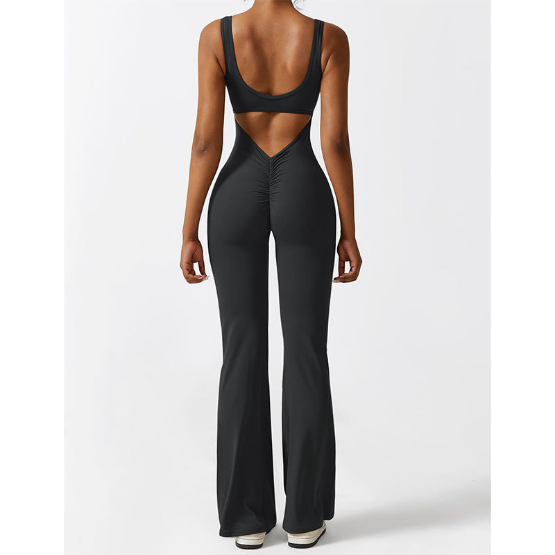 Womens Slim Fit Yoga Jumpsuit