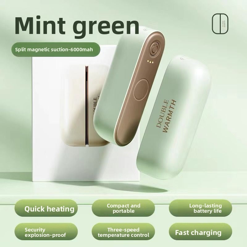 Magnetic warm hand holder