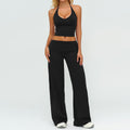 Womens Loose Fit Yoga Set Long Sleeve Outfit
