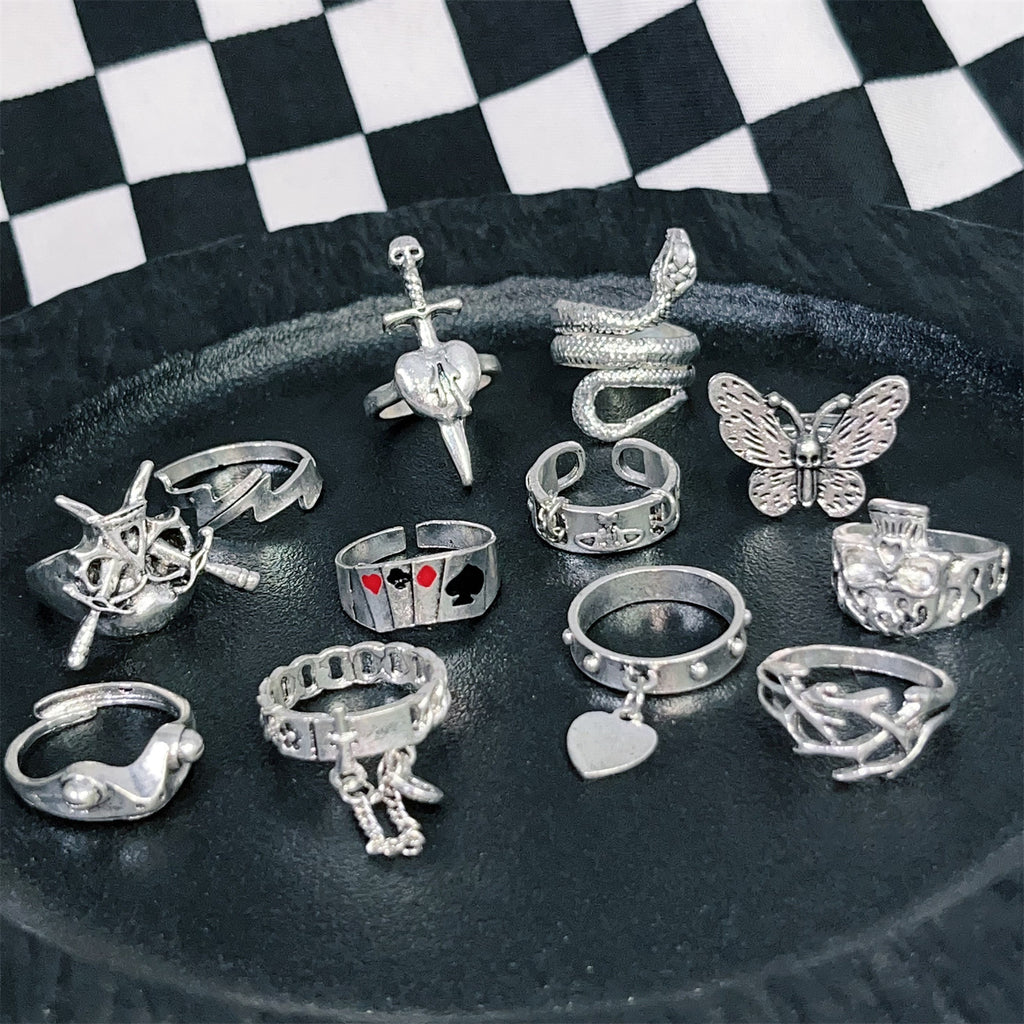 Punk fashion design ring