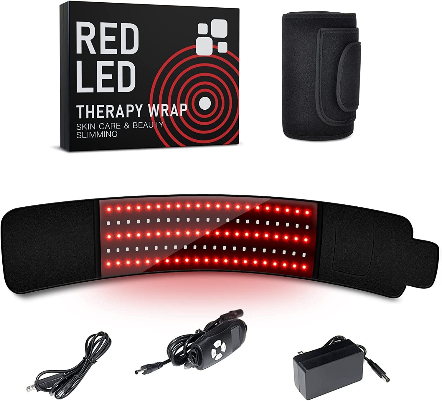 Infrared Heating Massage Belt with Red Light Therapy for Weight Loss