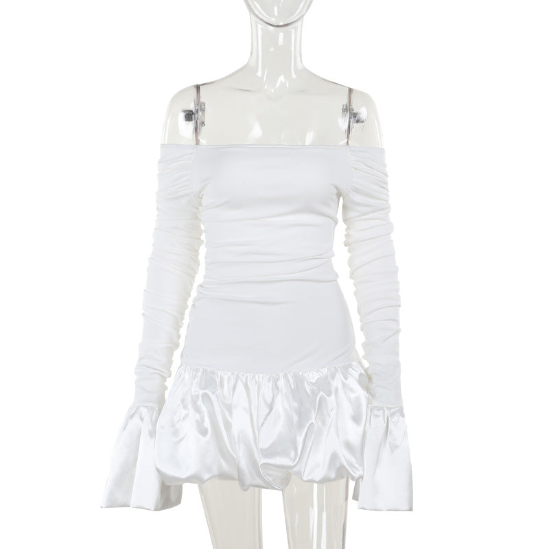 Women's One Shoulder A-Line Dress