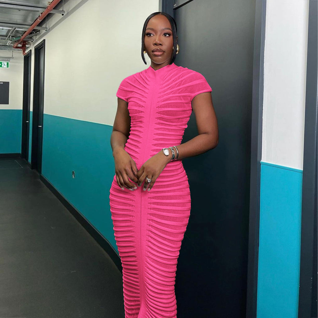 Women's Sexy Knitted Slim Fit Dress for Nightclub