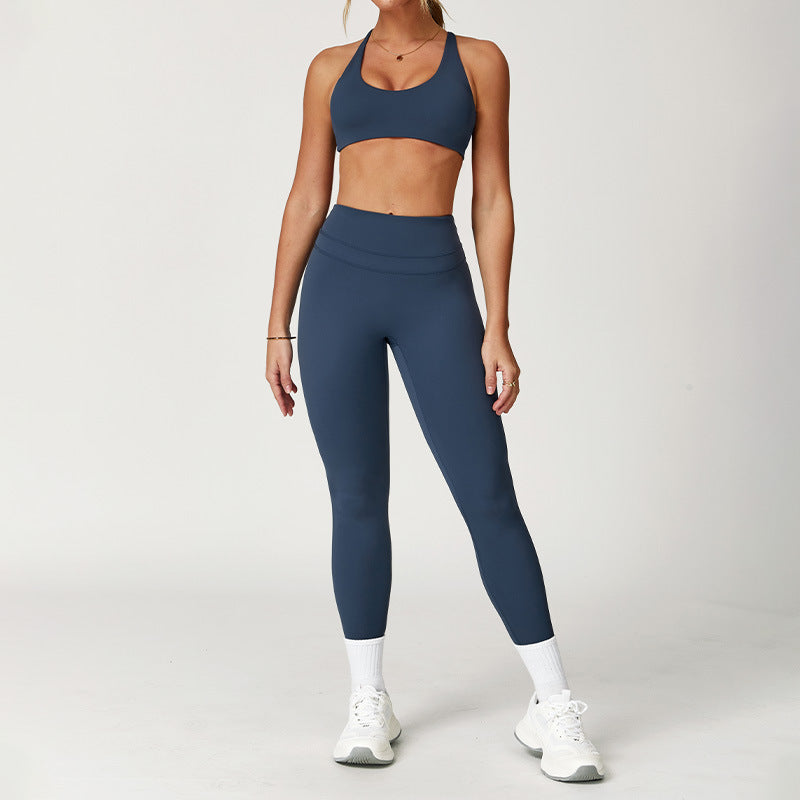 Women's Elastic High Waist Yoga Fitness Suit