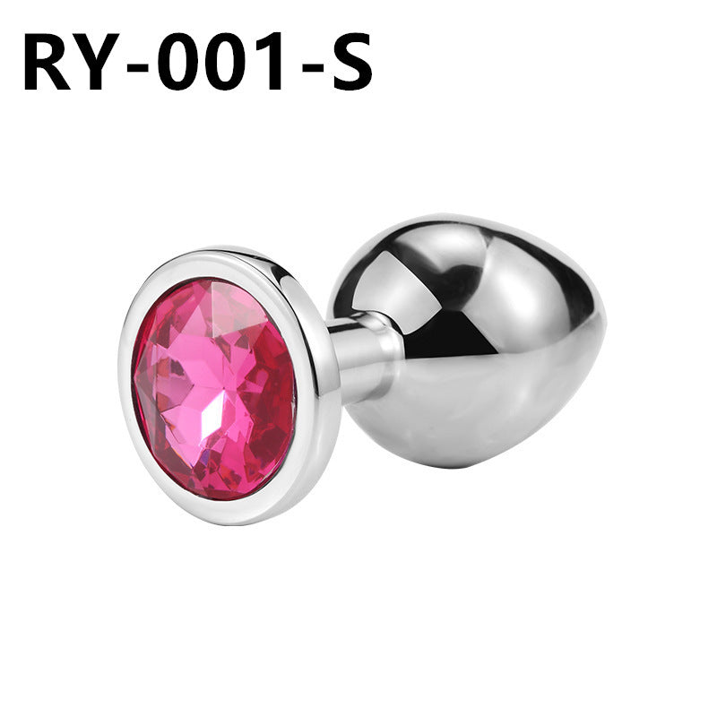 Adult erotic metal anal plugs