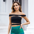 Bandage Striped Hollow Out Sexy Top