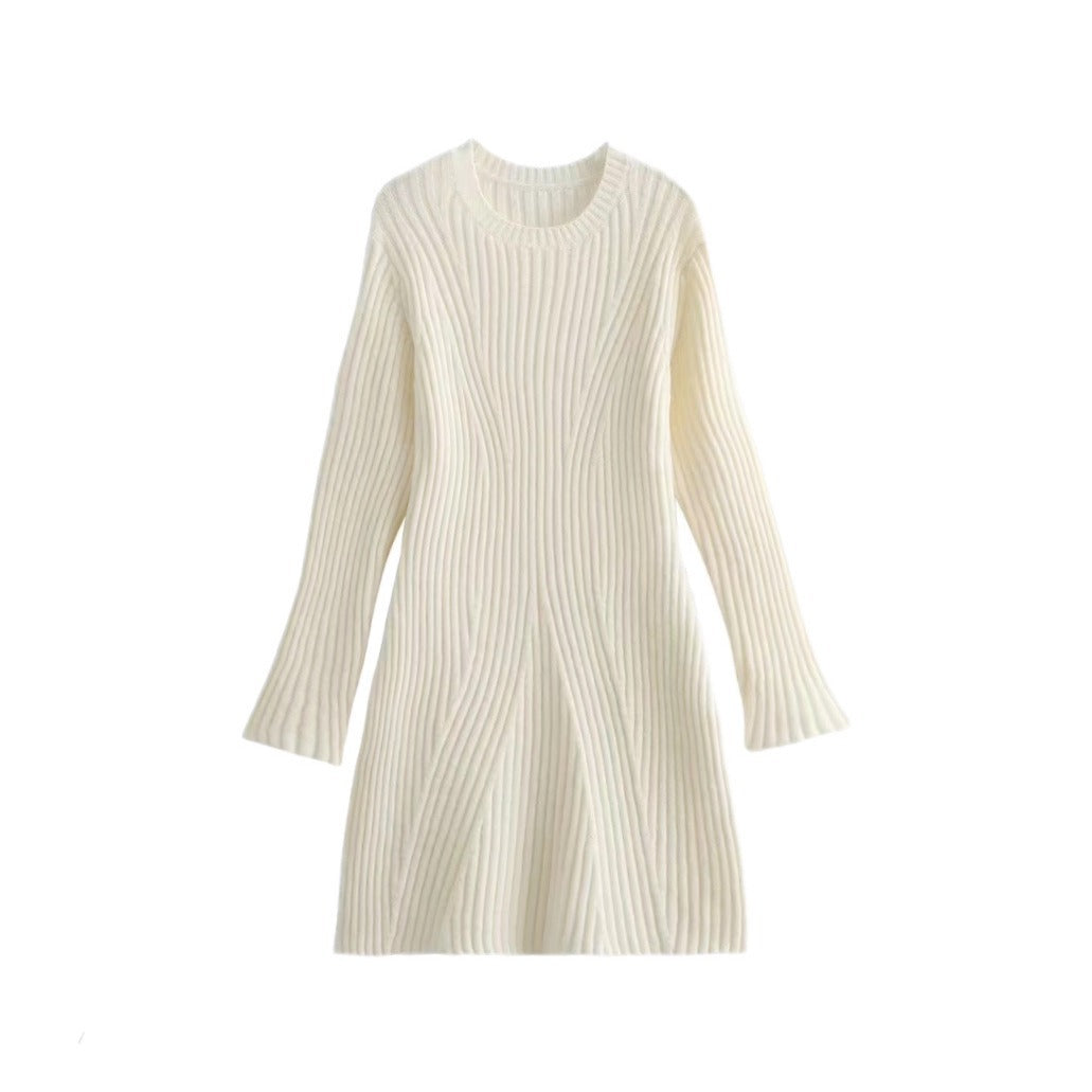 Fashion Threaded Knitted Dress