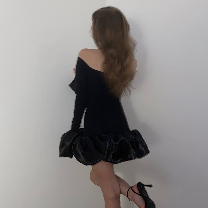 Women's One Shoulder A-Line Dress