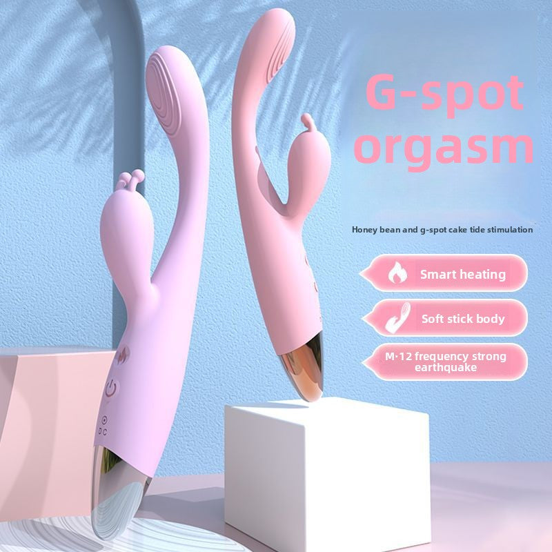 Female heated massage vibrating stick