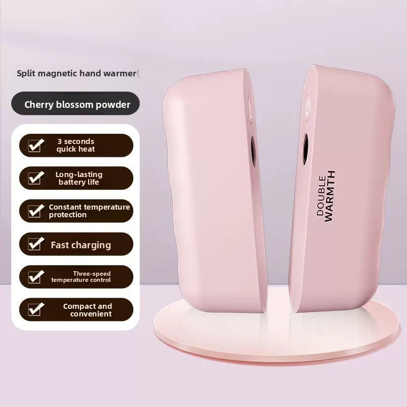 Magnetic warm hand holder