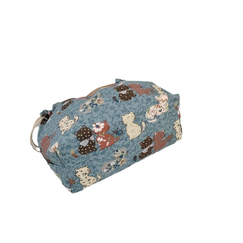 Canvas Tote Bag Large Capacity Fashion Printed Shoulder Handbag