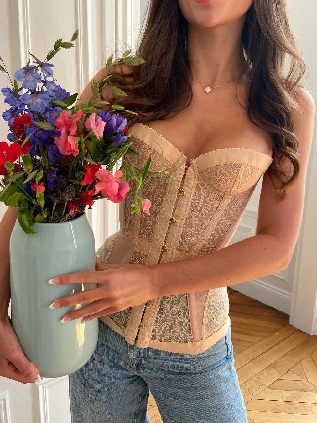 Sexy Fishbone Body-Shaping Top