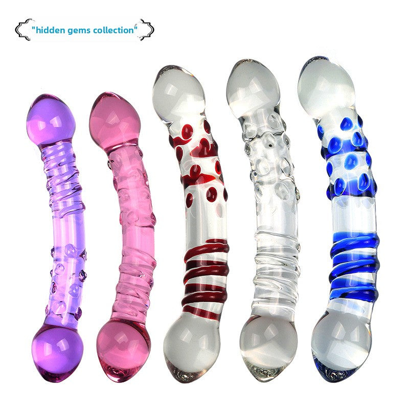 Transparent glass sex toys