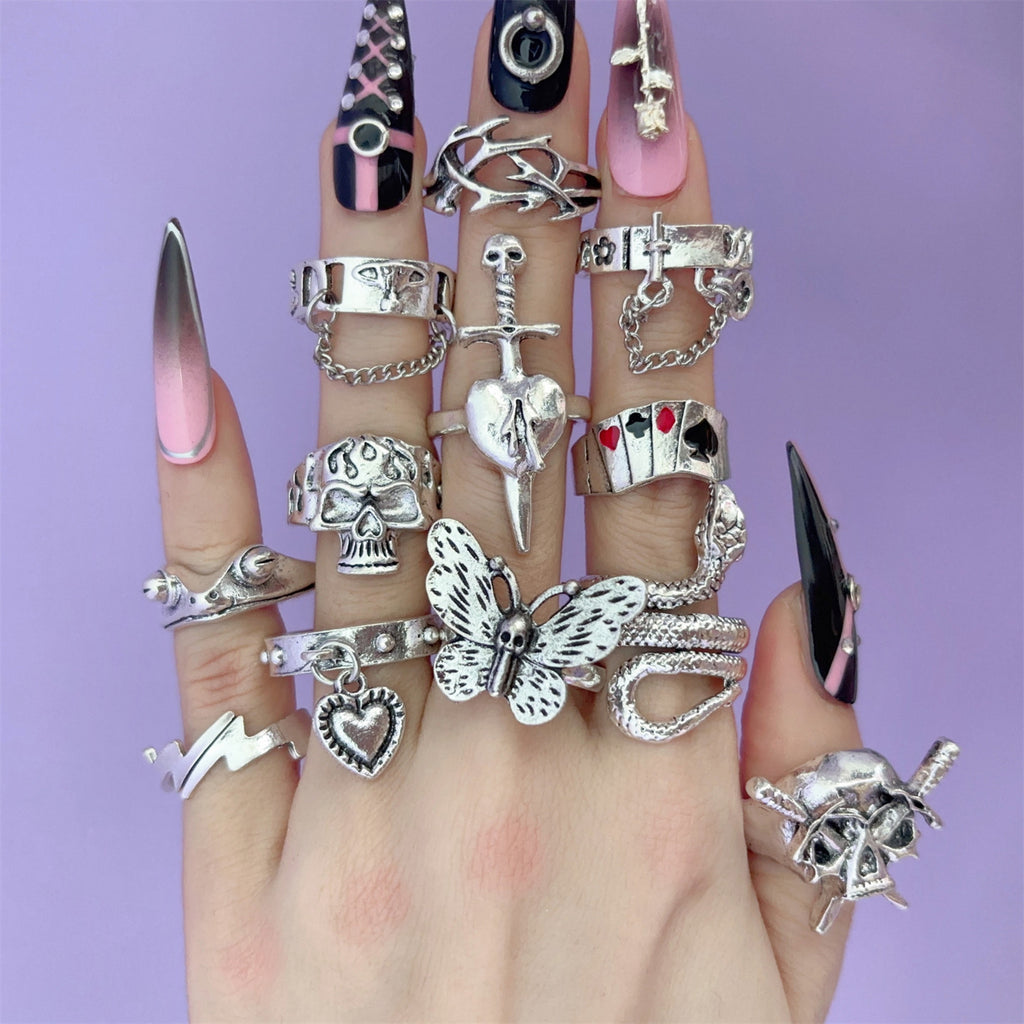 Punk fashion design ring