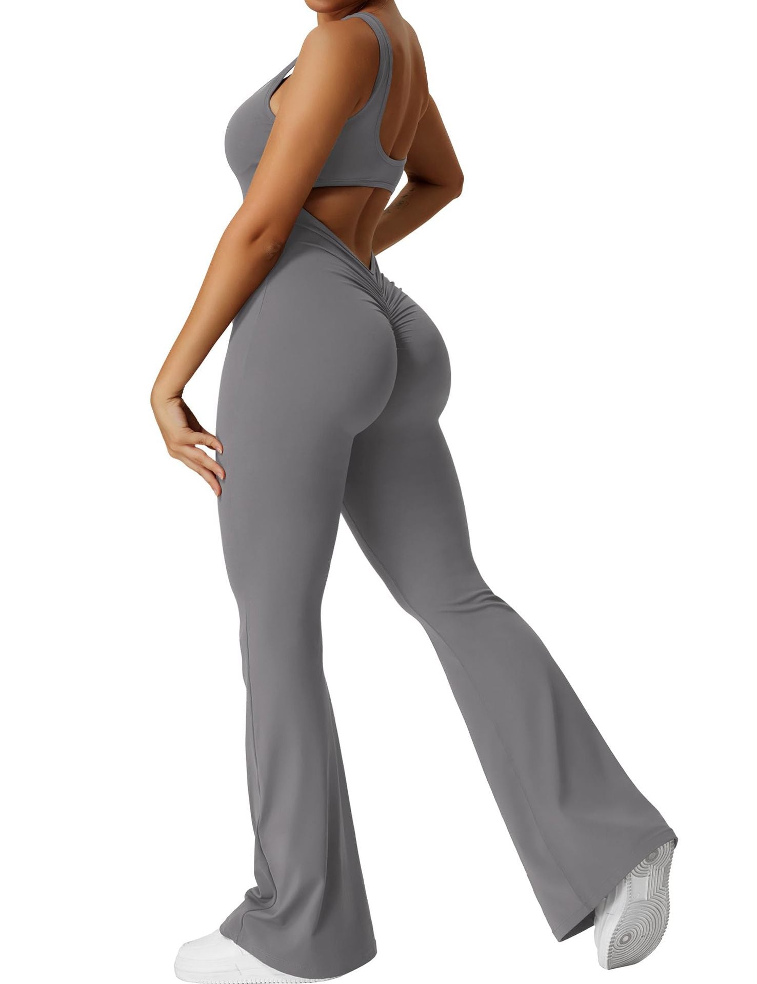 Womens Slim Fit Yoga Jumpsuit