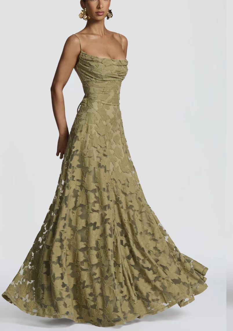 European American Style Women Sleeveless Halter Neck Dress