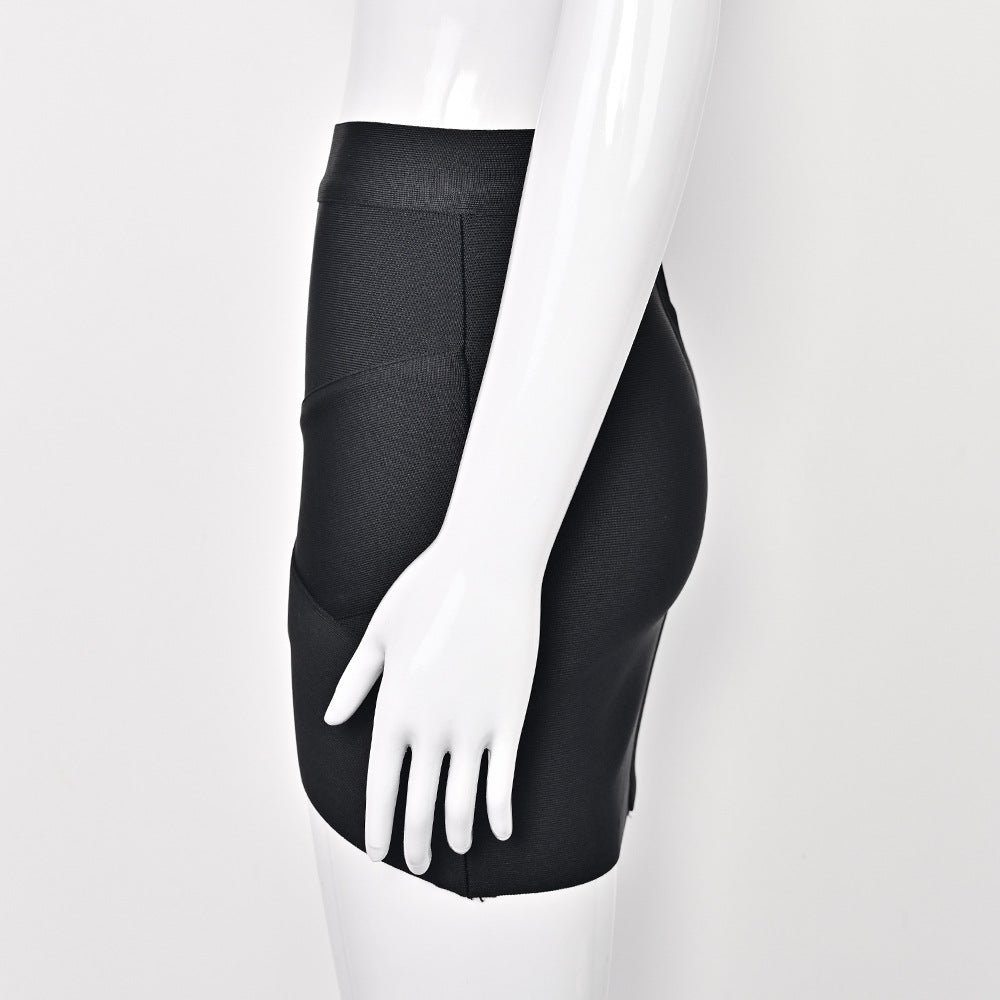 High Waist Bandage Mini Skirt