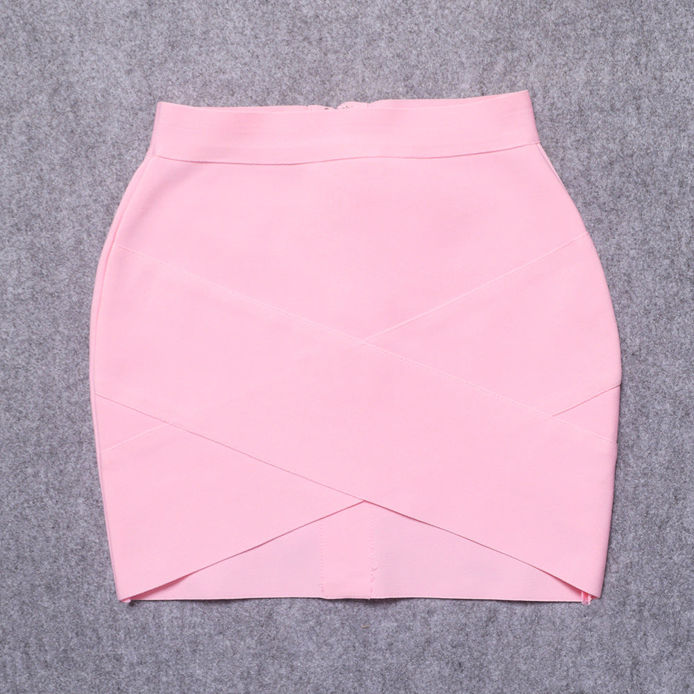 High Waist Bandage Mini Skirt