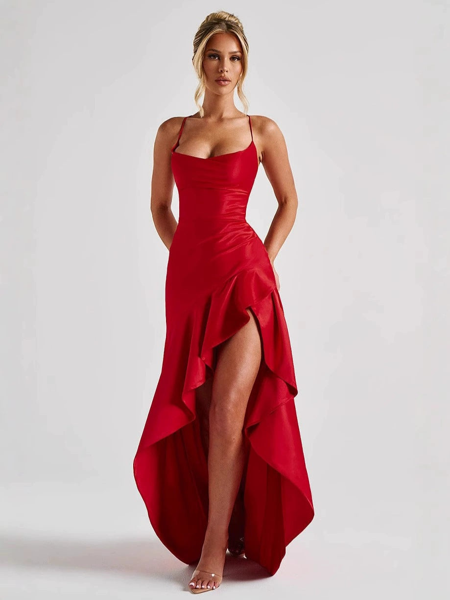 Sexy backless slip dress